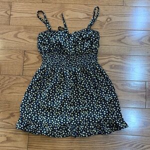 Katie J NYC Black and White Floral Kids Dress